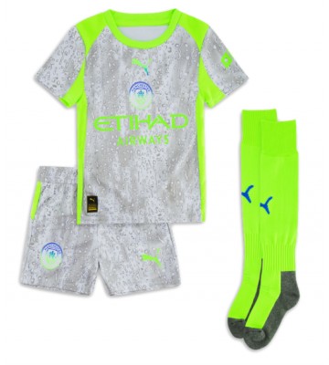 Manchester City Erling Haaland #9 Tredjetrøje Børn 2025-26 Kortærmet (+ Korte bukser)